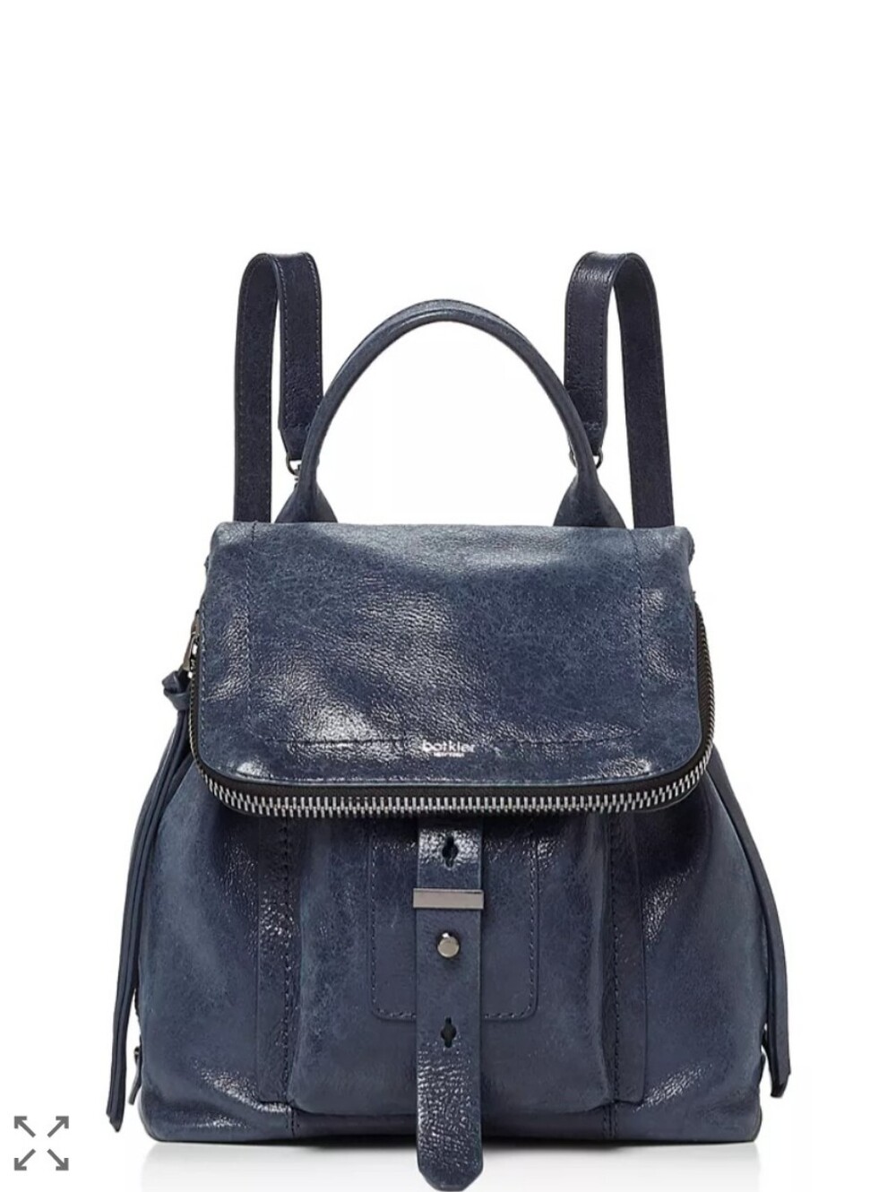 Botkier Black Genuine Leather  Backpack